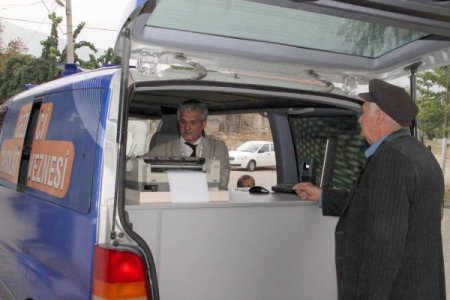 Denizli Belediyesi belde ve köylerde seyyar vezneyle tahsilat yapıyor