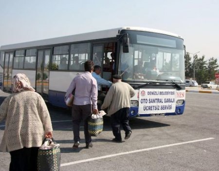 Denizli Belediyesi Terminale Ücretsiz Servis Başlattı