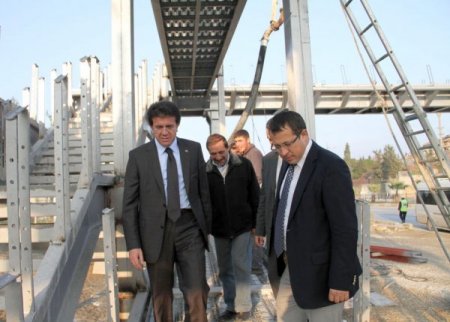 Denizli’nin Altıncı Yaya Üst Geçidi Tamamlanıyor