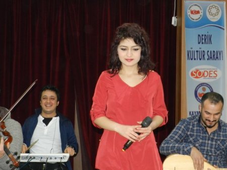 Derik Kültür Sarayı'ndaki konsere yoğun ilgi