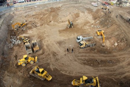 Dev komplekste hafriyat çalışması sürüyor