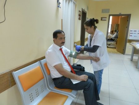 Devlet Hastanesi'nden basına sağlık taraması