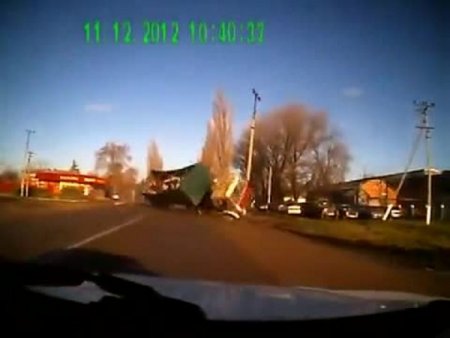 Devrilen kamyondaki inekler böyle savruldu