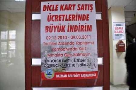 Dicle Akıllı Kart'ta Kampanya