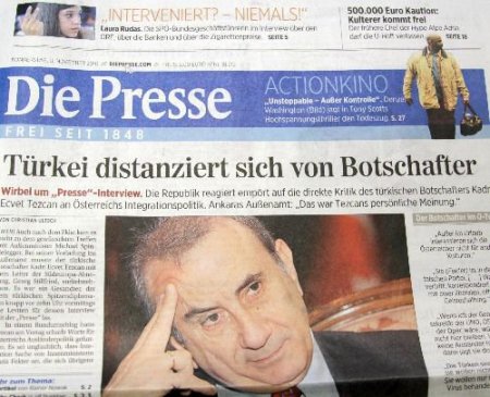 Diplomatik Kriz Avusturya Basınında Manşetlerde