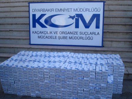 Diyarbakır’da 852 milyon değerinde kaçak sigara yakalandı