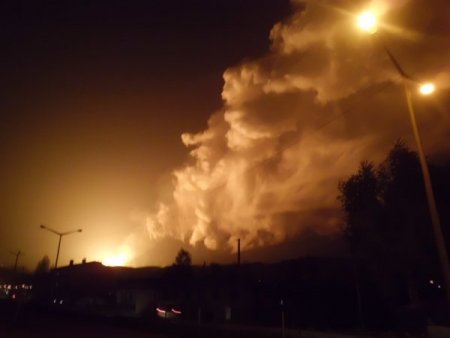 Doğalgaz Boru Hattında Gündüz Yapılan Çalışma Akşam Patlama İle Sonuçlandı