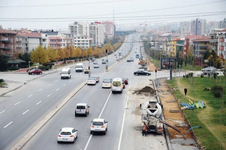 Doğukent Bulvarı 8 şeride çıkarıldı