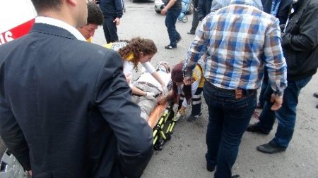 Dolmuş şoförlerinin darp ettiği sürücü yaralandı