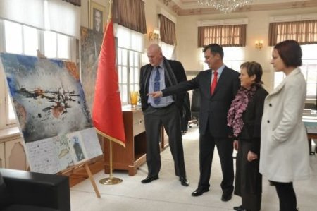 Dostluğun Fırçasından Eyüp Sergisi'ne Fransa'dan Ziyaretçi