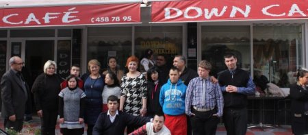 Down sendromlu çocuklar, bu kafede çok mutlu