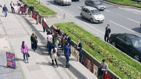 Dünyanın en uzun el dokuma kilimi Hatay'dan