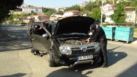 Dur ihtarına uymayan otomobilden uyuşturucu çıktı