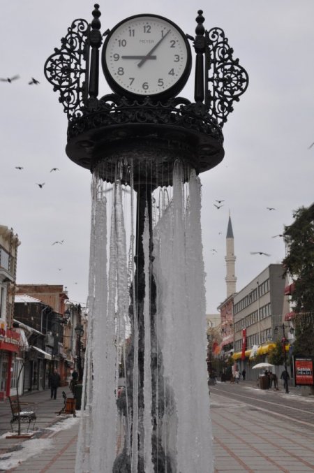 Edirne buz tuttu