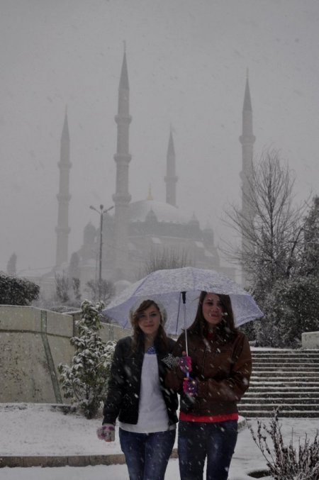 Edirne'de Kar