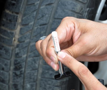 Edirne'de kış öncesi araçlarda 'kabak lastik' denetimi