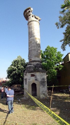 Edirne’de patlamamış 100 yıllık top mermisi bulundu