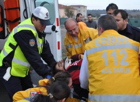 Edirne’de trafik kazası: 1 ölü, 1 yaralı