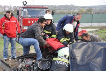 Edirne’de trafik kazası: 1 ölü, 1 yaralı