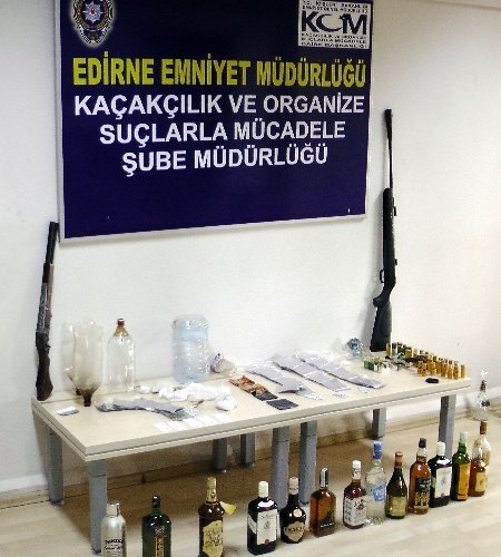 Edirne'de uyuşturucu tacirlerine helikopter destekli operasyon