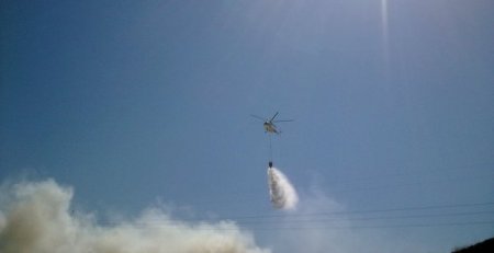 Edremit’te Çöplük Yandı