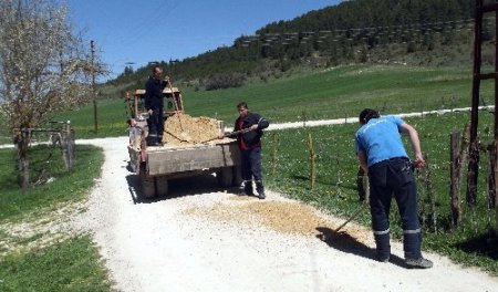 Eflani'de yol bakım çalışmaları başladı