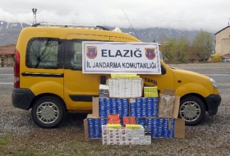 Elazığ'da 4 bin 700 paket bandrolsüz sigara ele geçirildi