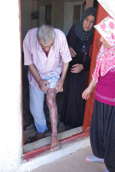 Elektrik akımına kapılan boya ustası, yardım bekliyor