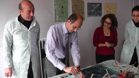 Elmadağ Emniyeti'nde personele ebru kursu