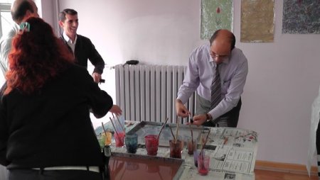 Elmadağ Emniyeti'nde personele ebru kursu