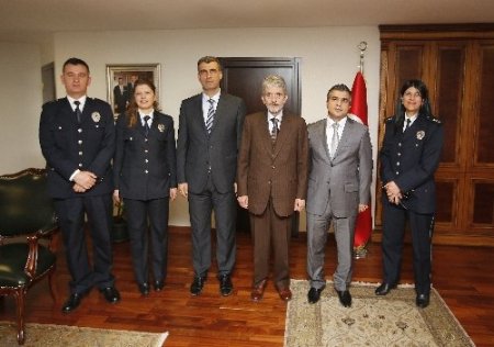 Emniyet teşkilatı, Başkan Tuna’yı ziyaret etti