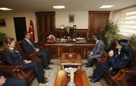 Emniyet teşkilatı, Başkan Tuna’yı ziyaret etti