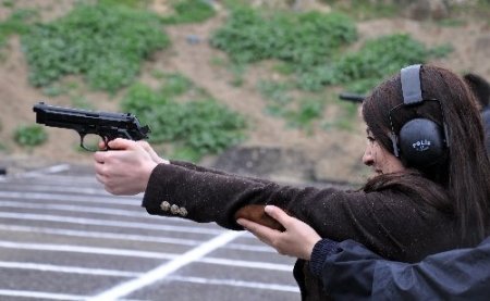 Emniyetin poligonunda önce açılış, sonra atış yapıldı