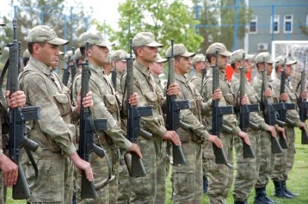 Engelli askerler terhis olma sevinci yaşadı