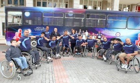 Engelli basketçiler kamp için Mardin’e gidiyor