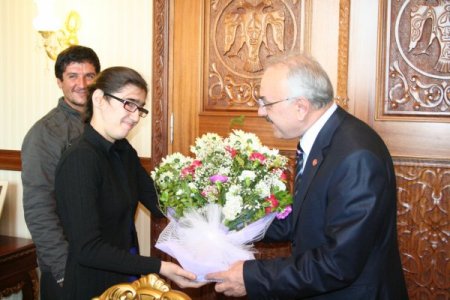 Engelli öğrencilerden, Vali Yenigün’e ziyaret