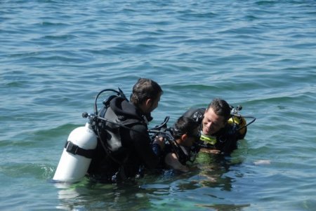 Engelliler, Sapanca Gölü'nde tüplü dalış yaptı