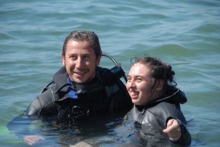 Engelliler, Sapanca Gölü'nde tüplü dalış yaptı