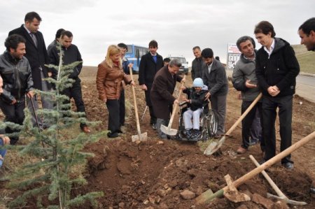 Engelliler, Yozgat’ta 3 bin fidanı toprakla buluşturdu