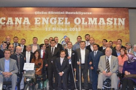 Engellilerden çözüm sürecine destek