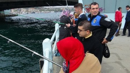 Engellilerin balık keyfi