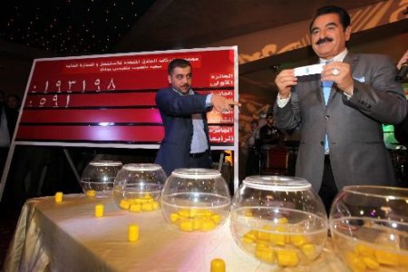 Erbil'de, 'tatlıses Piyango'nun Çekilişi Yapıldı