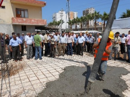 Erdemli Müftülüğü çok amaçlı hizmet binasının temeli dualarla atıldı