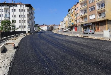 Erdoğdu yolunda biten kısımlar asfaltlandı