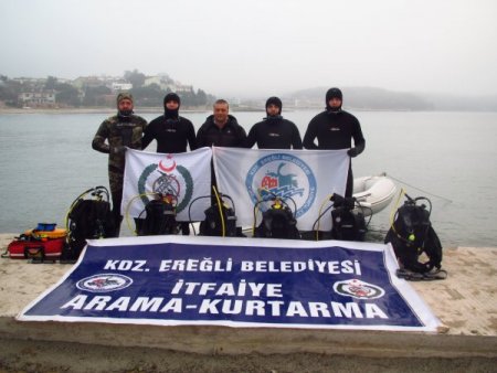 Ereğli Belediyesi itfaiye ekipleri dalgıç eğitimi alıyor