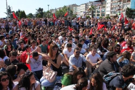 Ereğli’de Gezi Parkı protestosu