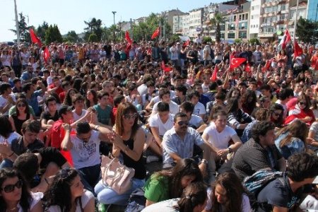 Ereğli’de Gezi Parkı protestosu