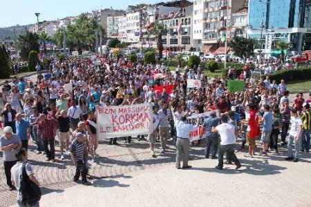 Ereğli’de Gezi Parkı protestosu