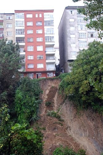 Ereğli'de Heyelan Korkusu Apartman Boşalttı