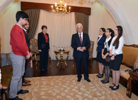 Eroğlu, Azerbaycan Milli Eğitim Müdürü Hüseynova'yı kabul etti